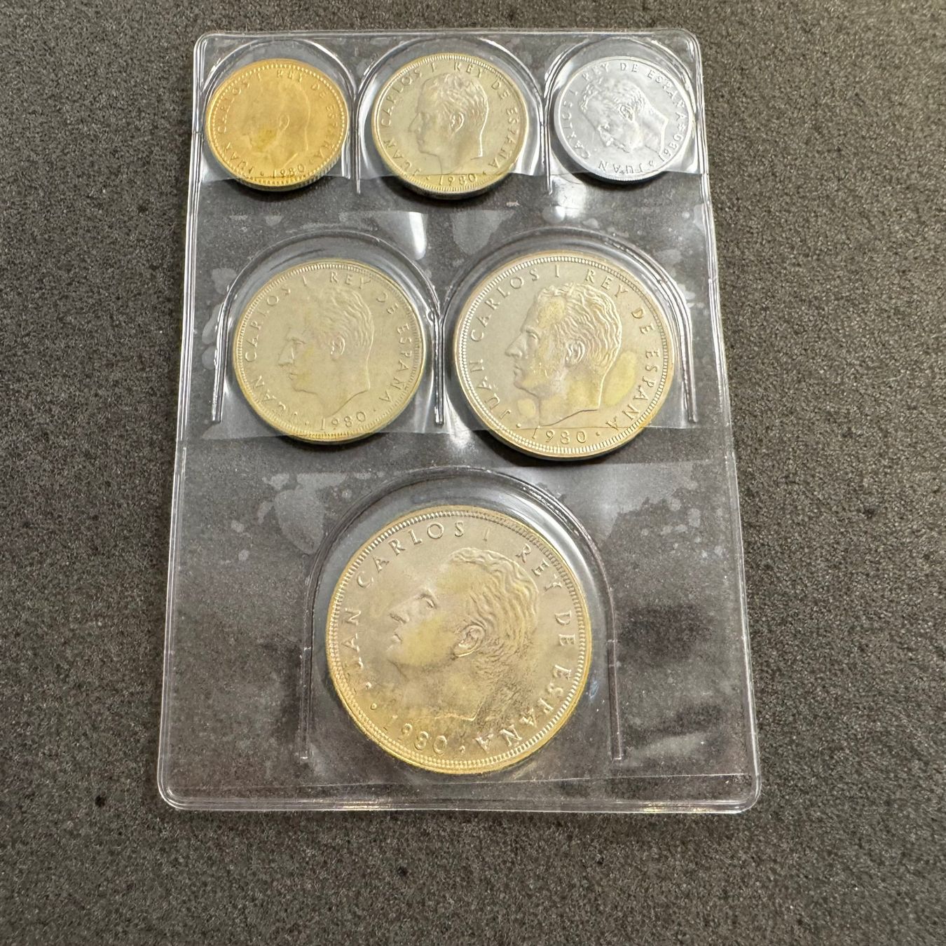 Alle Münzen: Münz Satz Spanien 1980 - Pesetas – Gebraucht aus Reitnau von tb-muenzen 1