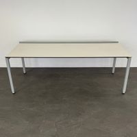 Lista Office Motion Schreibtisch HPL Kieselgrau/Silbergrau -