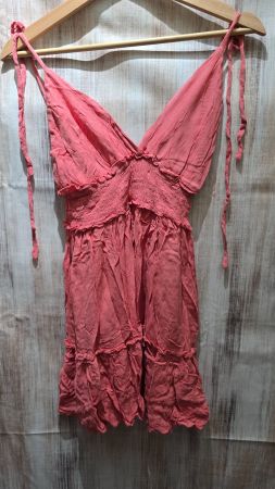 🎉 Terranova Sommerkleid im Boho-Style - M - Pink Blush
