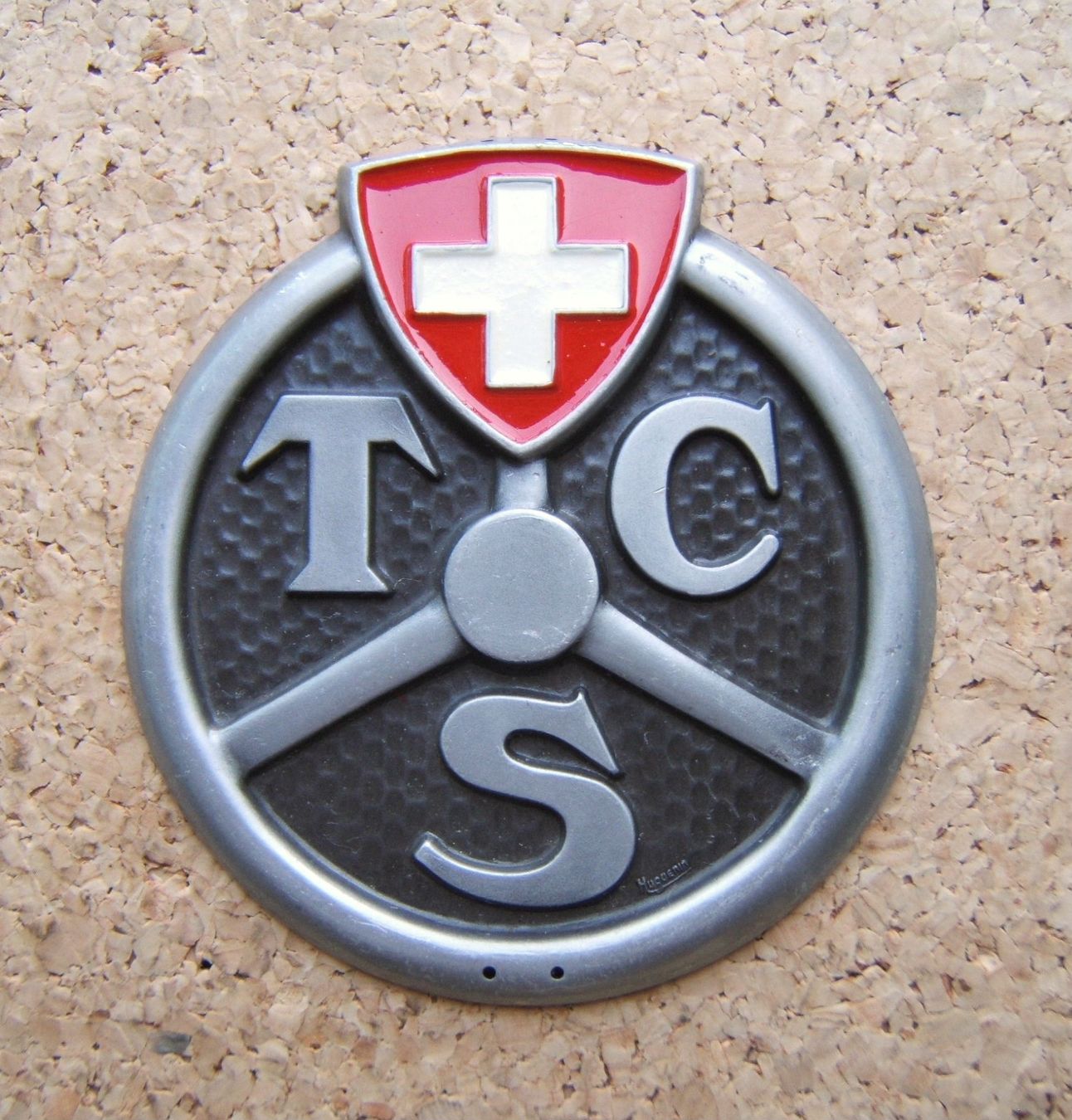 TCS Schilder: SCHÖNES, ALTES TCS EMBLEM – Gebraucht aus Brunnen von Nonne04