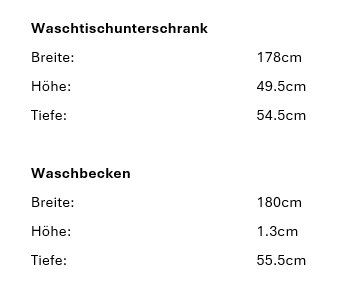 Badezimmermöbel: 112 Conform Badmöbel, Holzoptik, 180cm – Neu (gemäss Beschreibung) aus Derendingen von Meisterstuecke 5