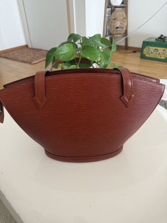 Sac à main Louis Vuitton Epi Cuir Marron Vachetta