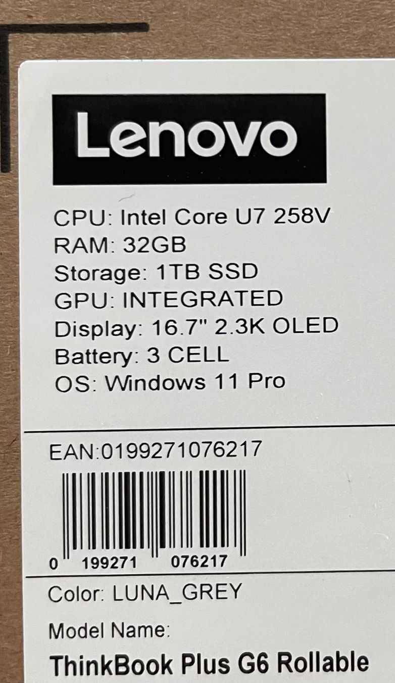 Lenovo Portables: Lenovo ThinkBook Plus Gen 6 Rollable – Neuf avec emballage d'origine à Zürich par Comstantin 7