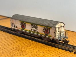 e1633: Güterwagen, auf alt gemacht (Spur N)