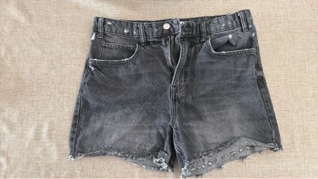 Denim Shorts Zara Schwarz Grösse 40