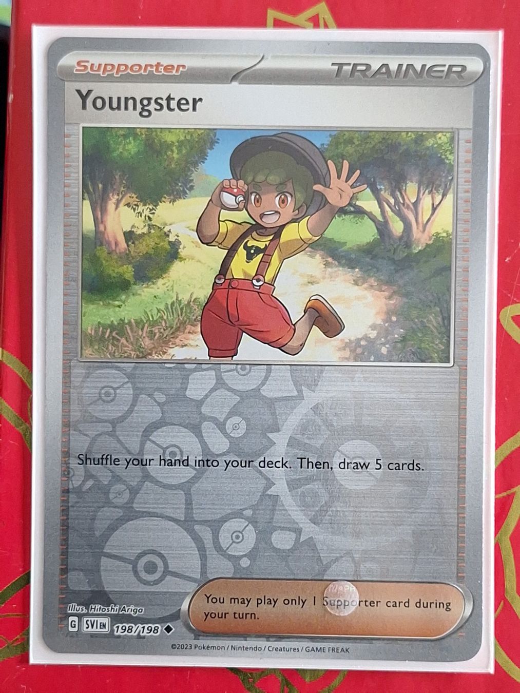 Pokémon Carte collezionabili: Youngster - Pokemon Reverse Holo Scarlet Violet – Usato da Altstätten SG venduto da GGsGameshop