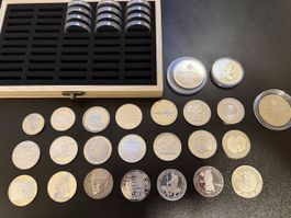 Sammlung 999 Feinsilber Medaillen