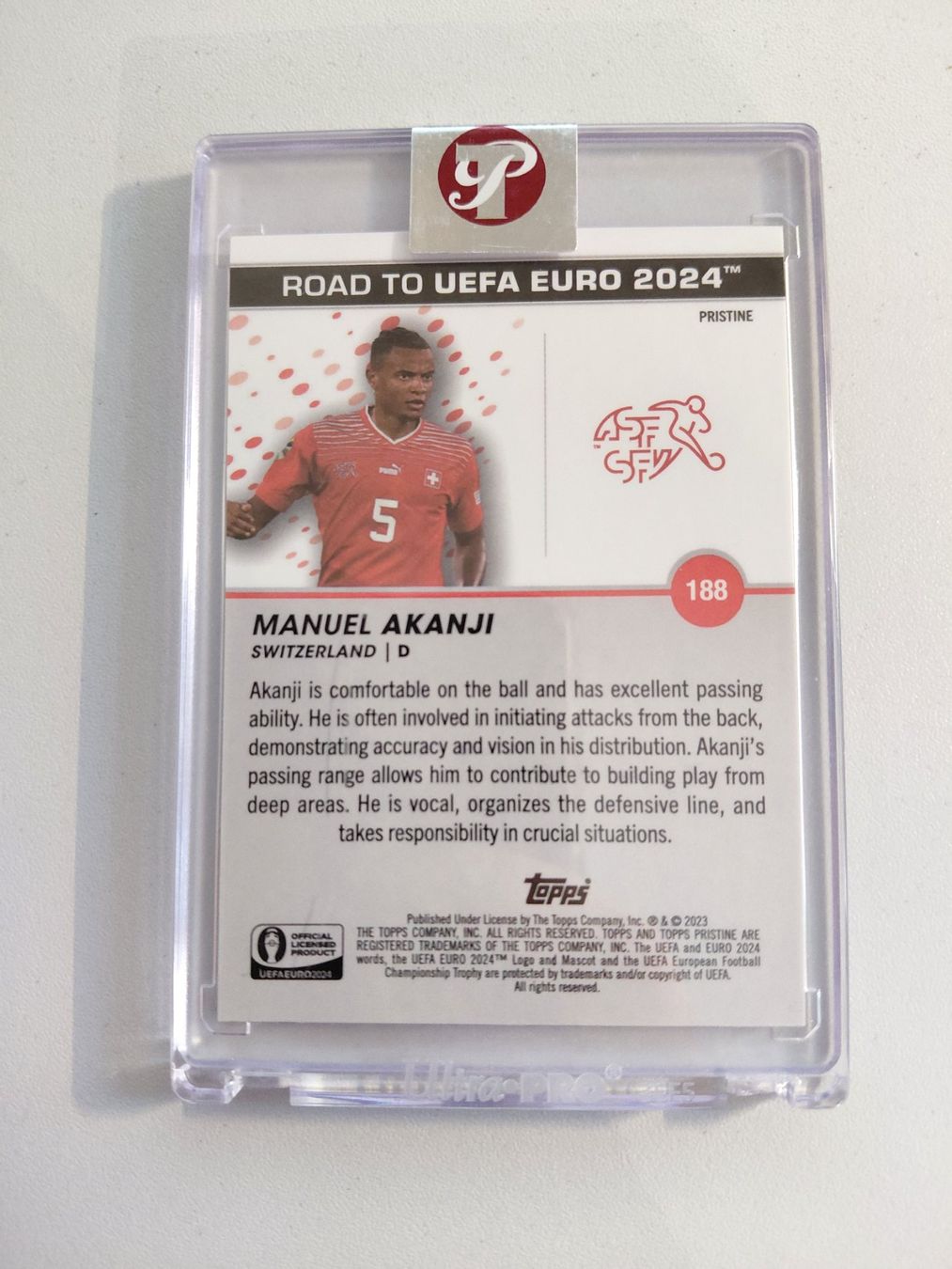 Topps Carte collezionabili: Manuel Akanji, Topps Pristine, 1/75 – Usato da Uezwil venduto da -Retrogames- 1