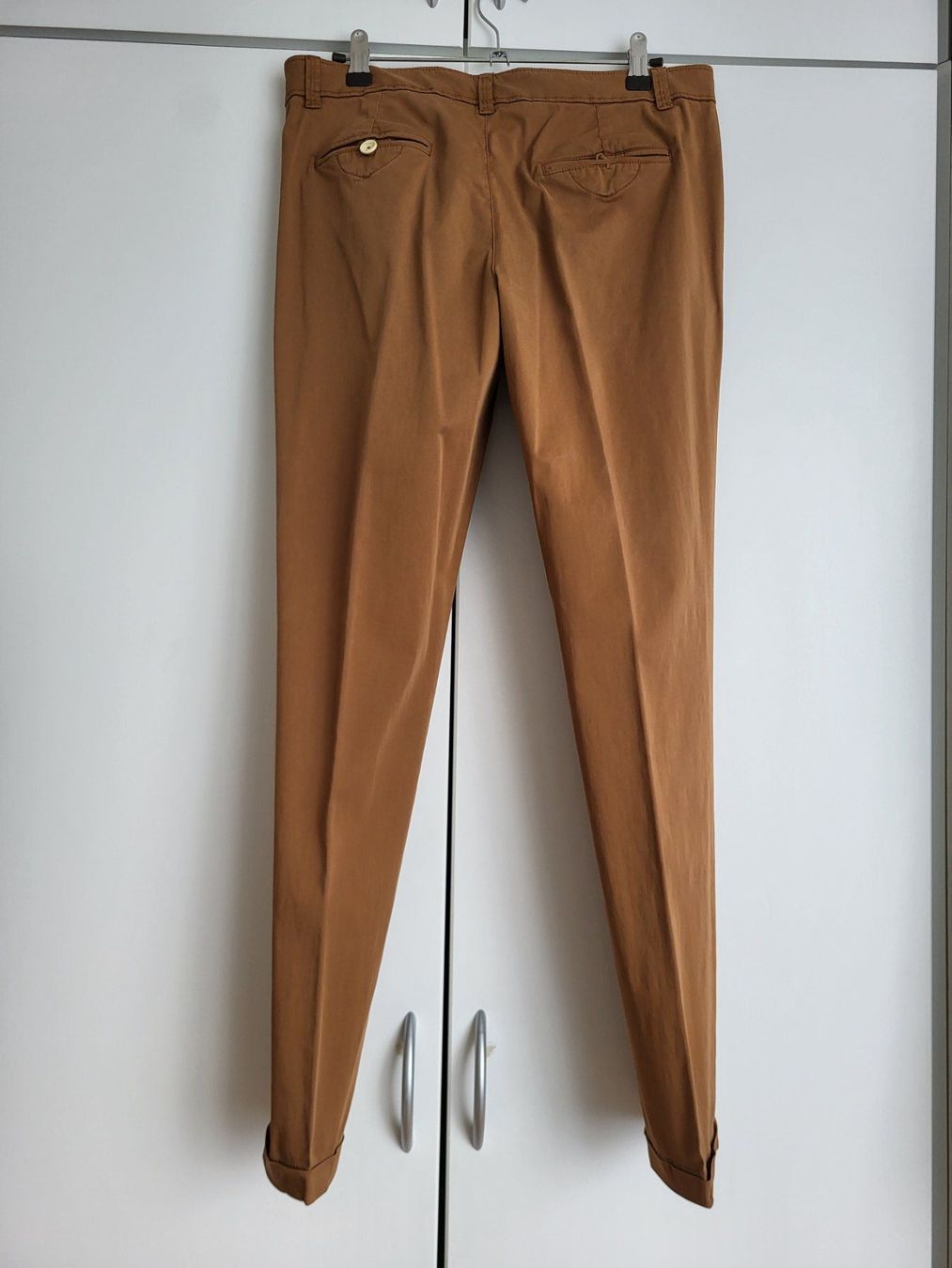 Massimo Dutti Hosen: Massimo Dutti Damenhose Gr.38 - hellbraun, Baumwolle – Gebraucht aus Baar von clar6 1