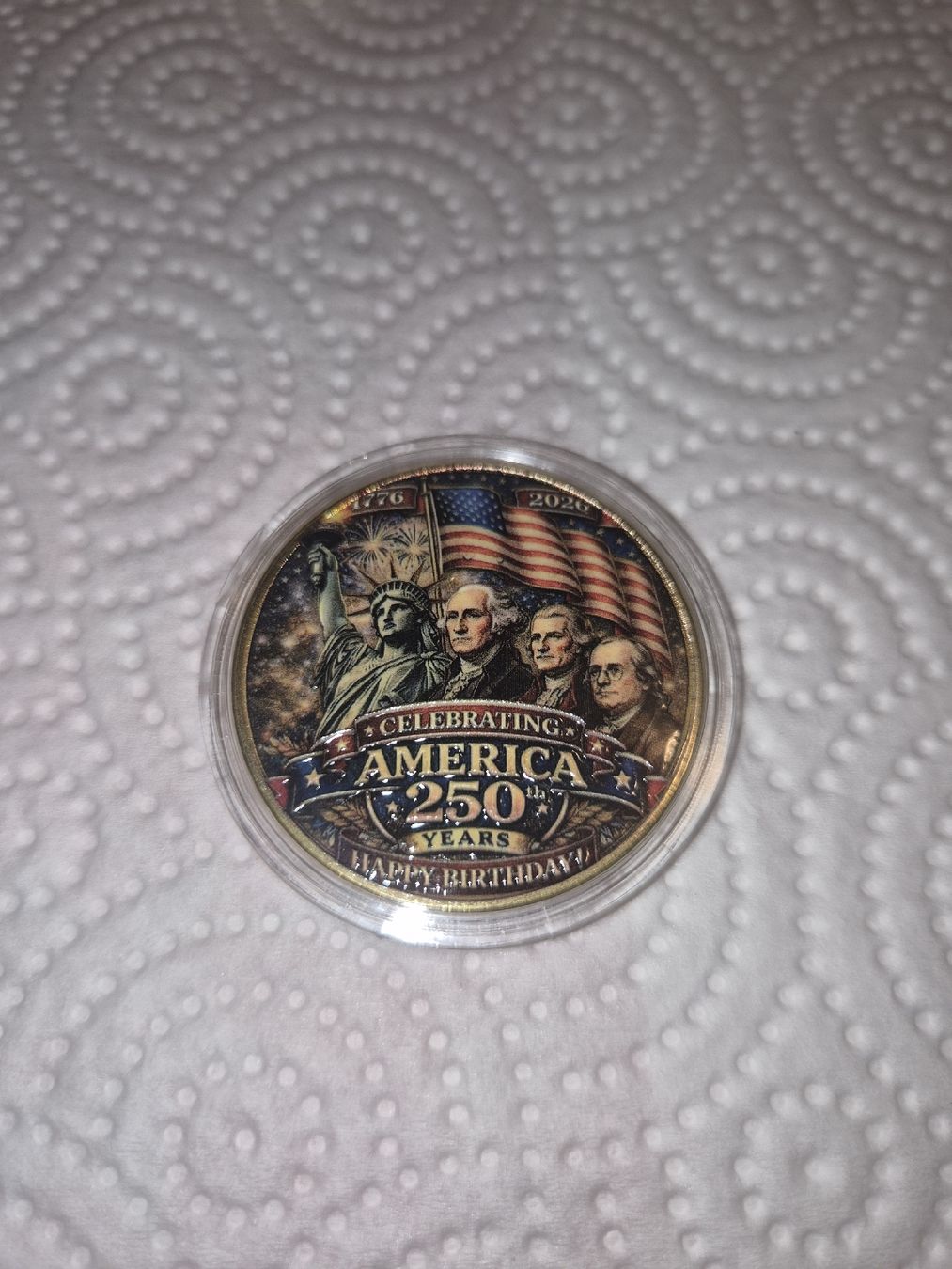 Toutes les monnaies: Pièce commémorative 250 ans USA – Neuf (Voir description) à Senèdes par hen_fw8b