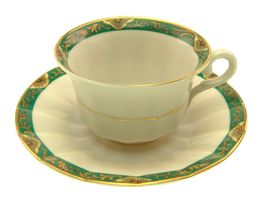 Mokka - Tasse 1948 mit Unterteller Langenthal 012