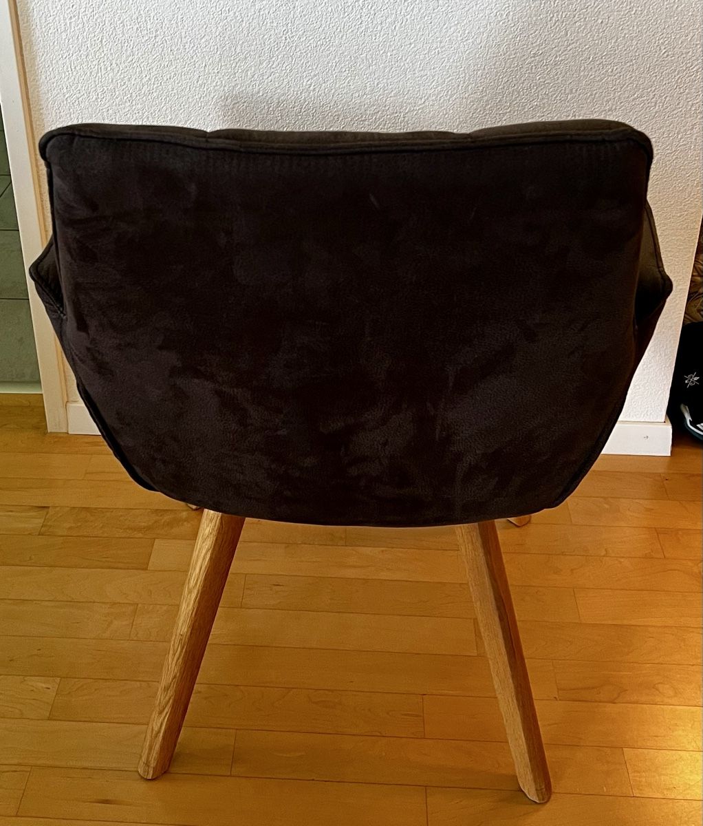 Chaises: Stühle dunkelgrau Stoff  – D'occasion à Steinhausen par Famleu1 2