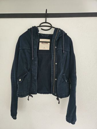Hollister Damen Jacke, Kapuze, Gr. S, Dunkelblau