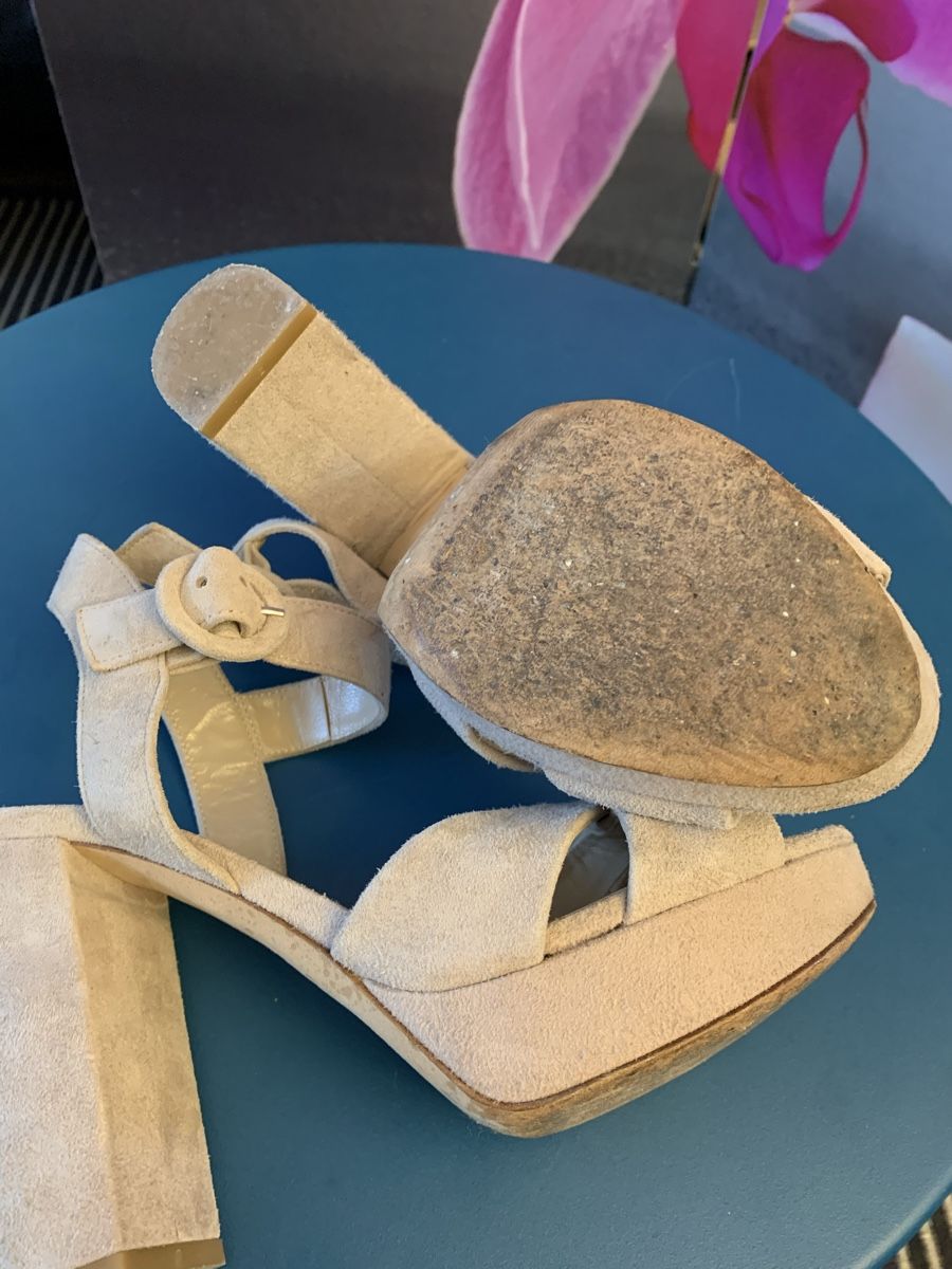 Escada Scarpe da donna: Escada Plateaupumps - Beige Gr 37 – Usato da Mettmenstetten venduto da _4_YOU_ 3