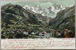 Gruss aus Wilderswil, Stabstempel, 1906