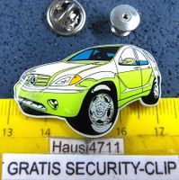 MERCEDES M-CLASS SUV AUTO PIN GLASIERT MIT SECURITY-CLIP