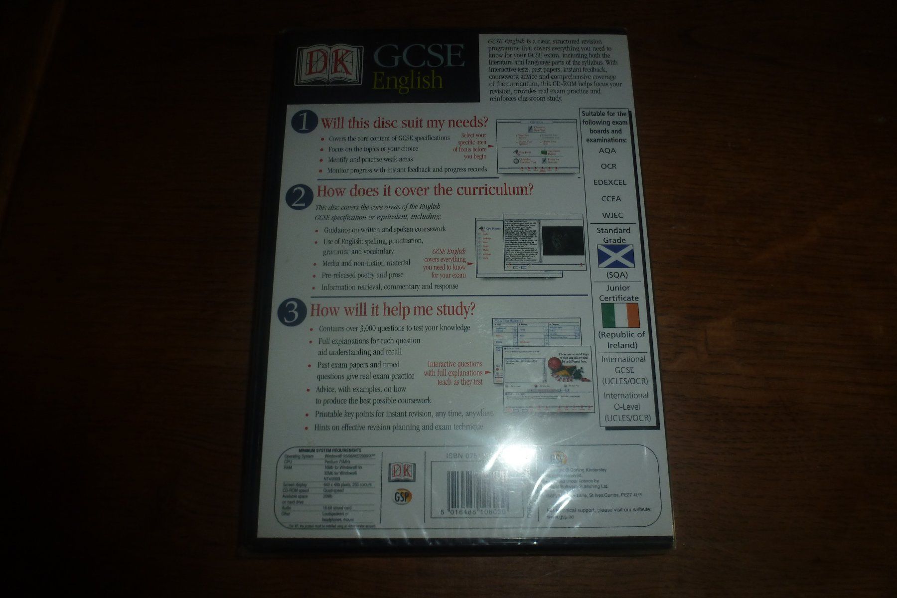 Applications: GCSE English PC CD-ROM – Neuf avec emballage d'origine à Emmen par newdeal1970 2