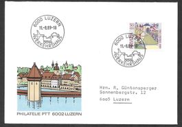 Sonderbrief 6000 Luzern Verkehrshaus 11.8.1989