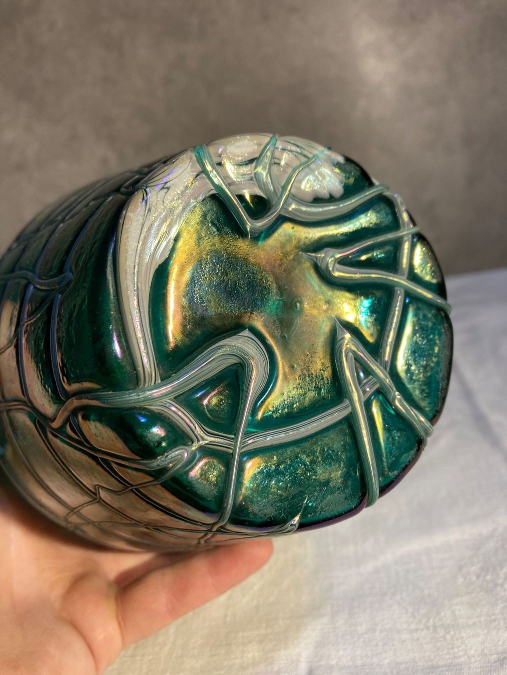 Gläser: Seau à glaçons ancien antik Eis Eimer LOETZ magnifique – Gebraucht aus St-Cierges von LeRegain 6