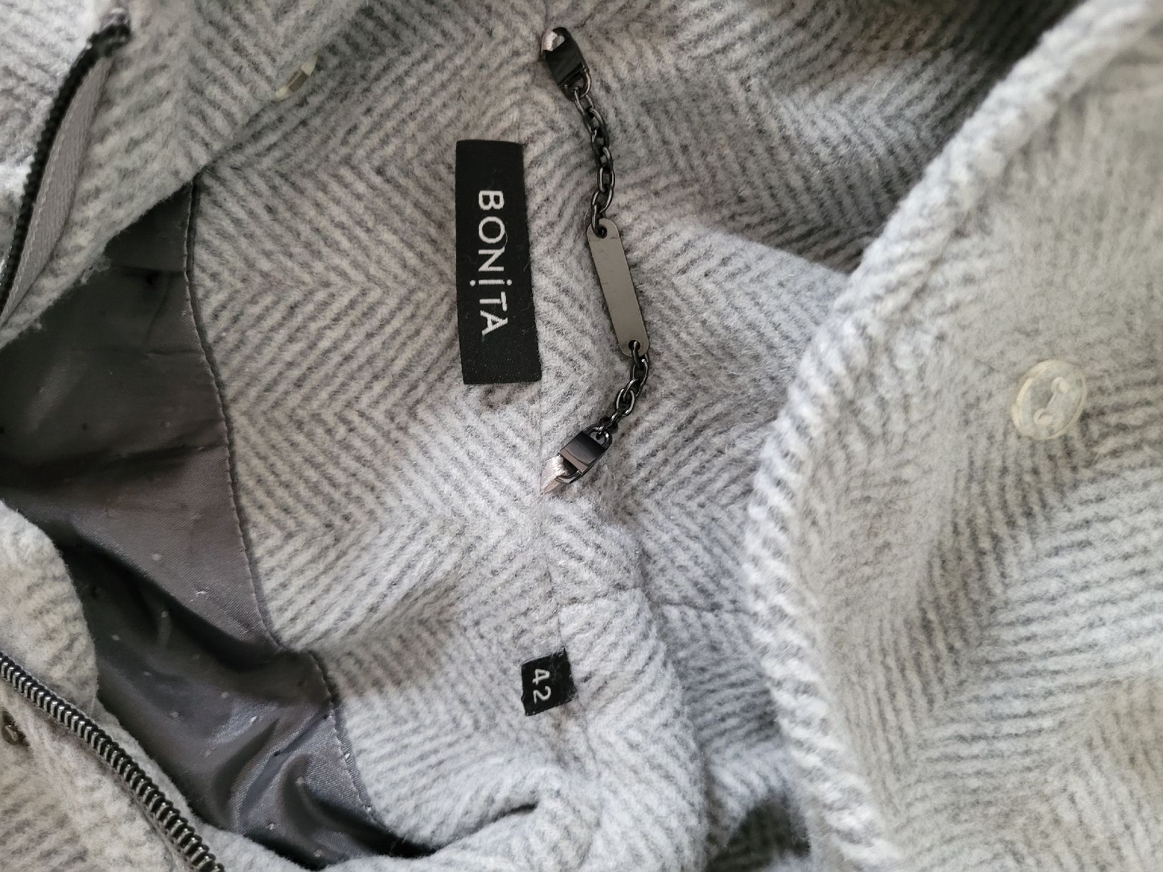 Bonita Cappotti: Bonita Mantel Gr. 42 Grau – Usato da Winterthur venduto da Netta777 3