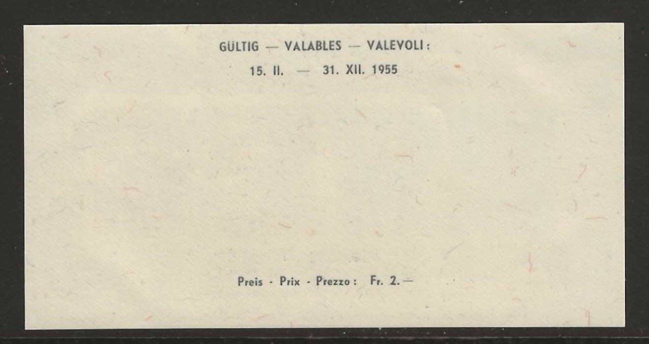 Tutti i francobolli: 1955 : Lausanner Block W35 - Ersttag – Usato da Gümligen venduto da Geniusbuy 1