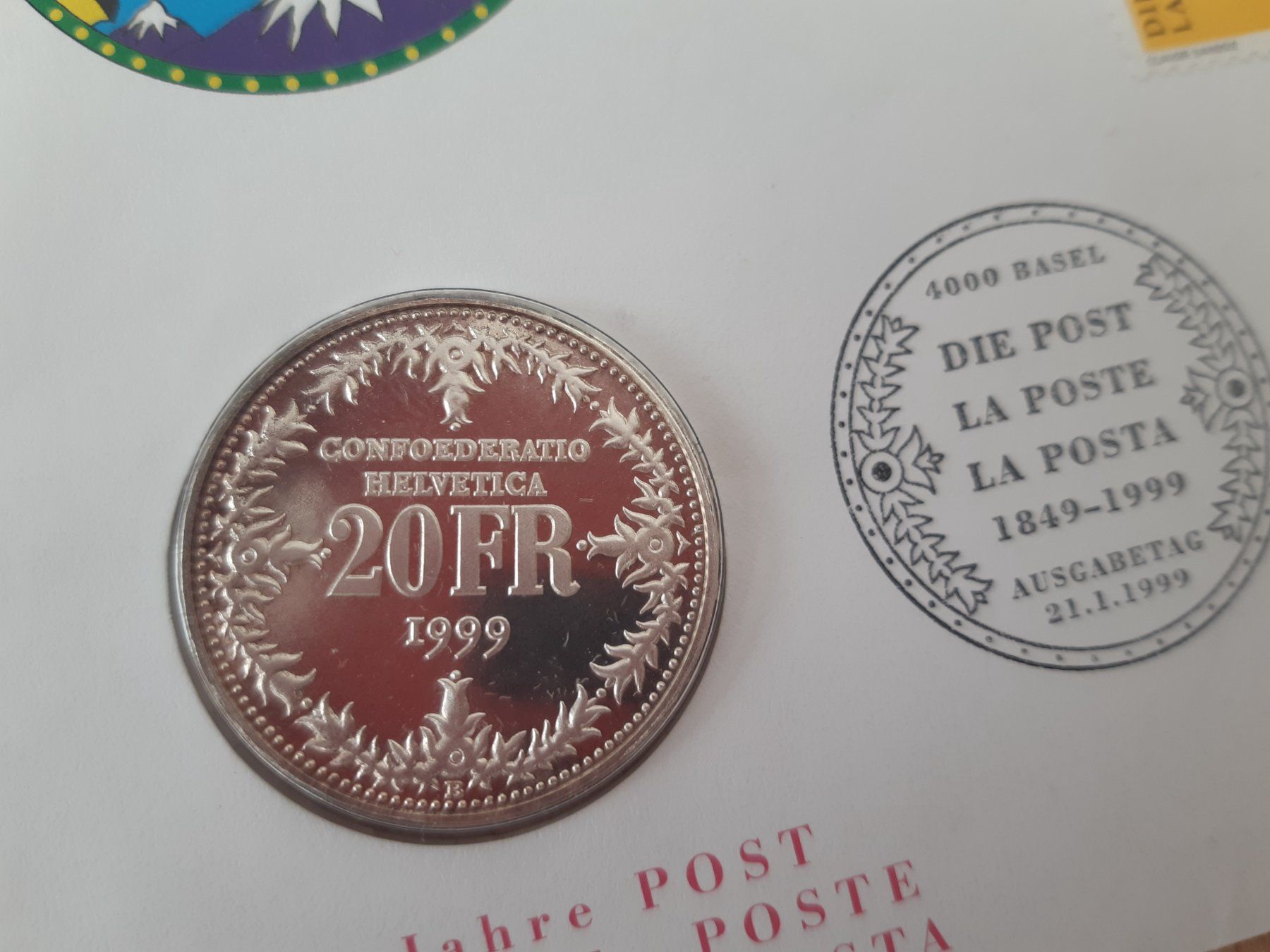 Moneta commemorativa 20 fr .150 anni posta (Gebraucht) in Magliaso für ...