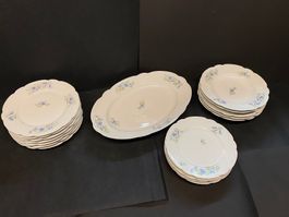 Vintage 17 Tlg. Porzellan Service, Alfred Hache & Co, France