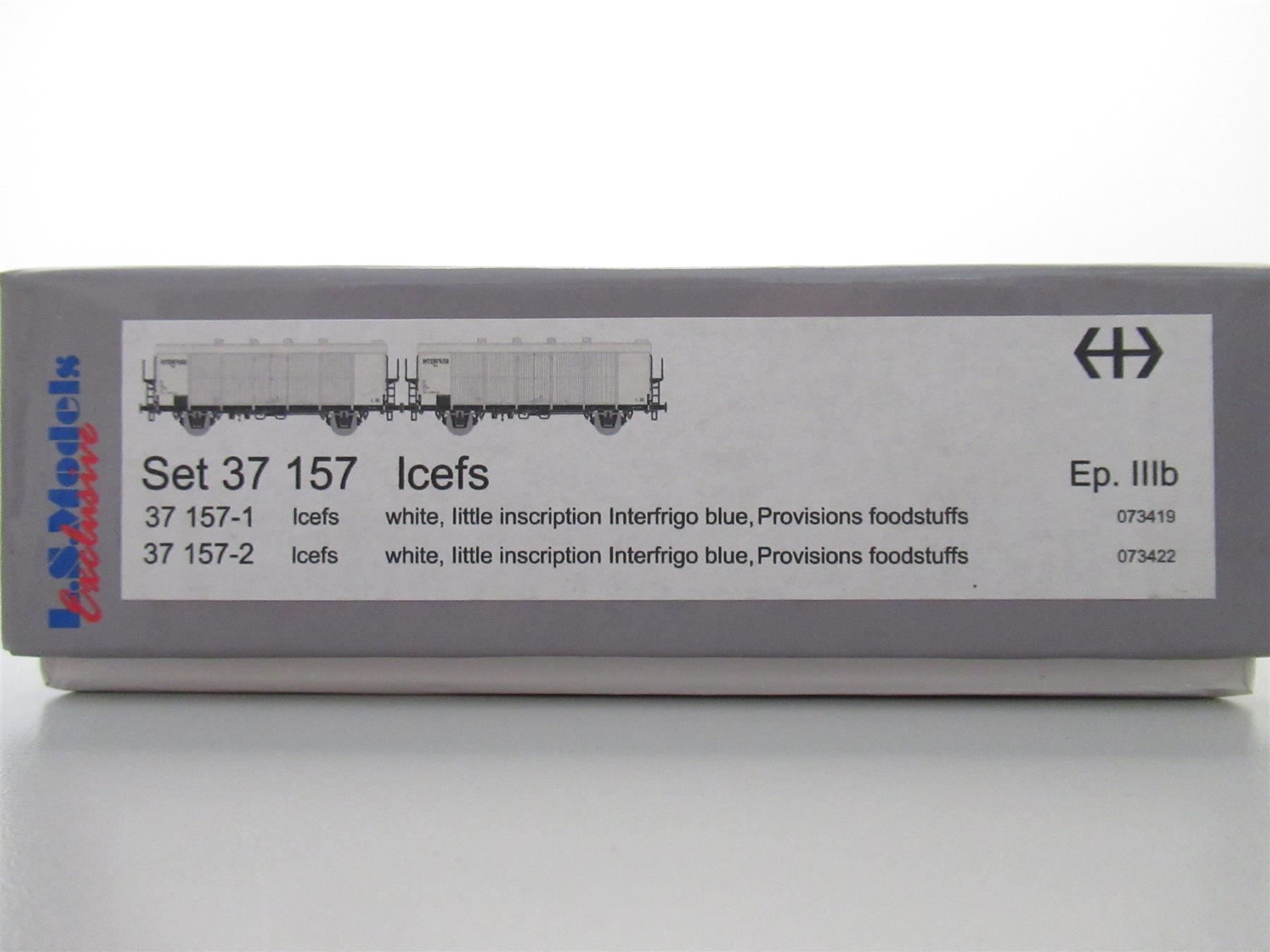 LS Models Modellini di ferrovie: L.S.Models 37157 SBB CFF FFS 2er Set Interfrigo DC H0 – Nuovo e nell'imballaggio originale da Basel venduto da mhmarken 1
