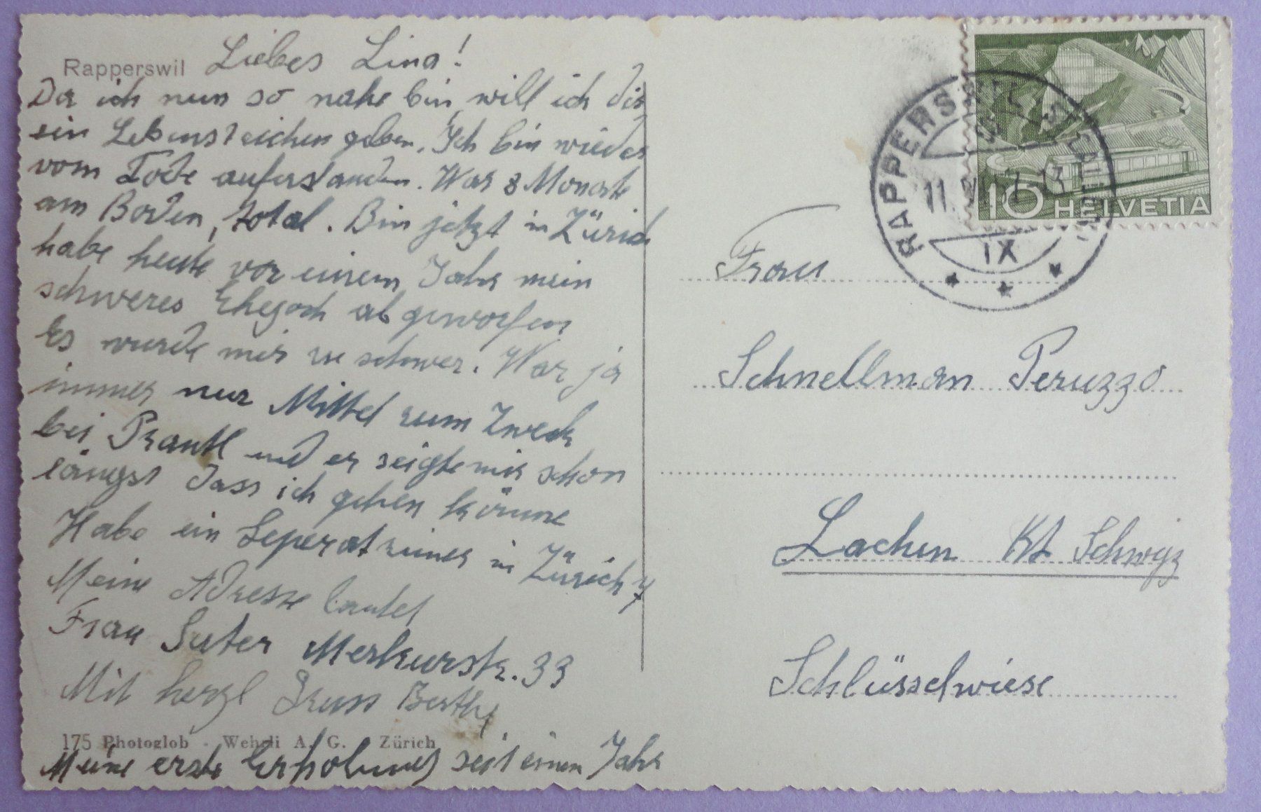 Cartes postales: Rapperswil – D'occasion à Fétigny par Billy2miny 1