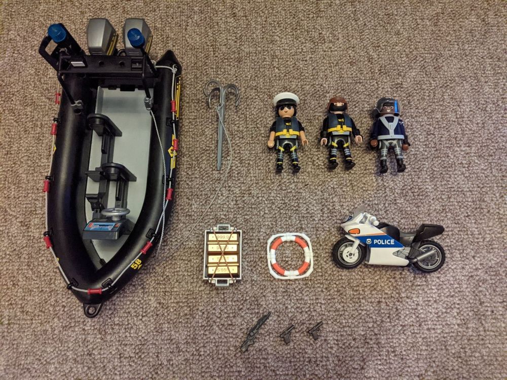 Playmobil Polizei Set mit Boot + Töff Kaufen auf Ricardo