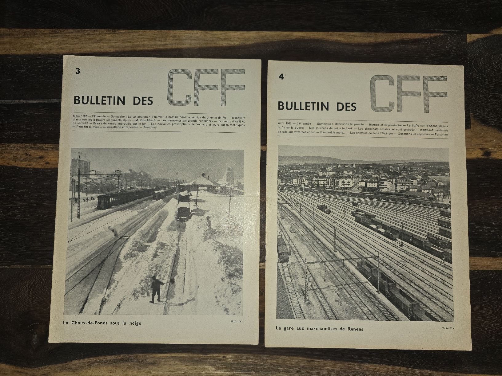 Riviste & Magazine: 14 Bulletins des CFF 1952-1953 – Usato da Farvagny-le-Petit venduto da Aeternitas_FS 2