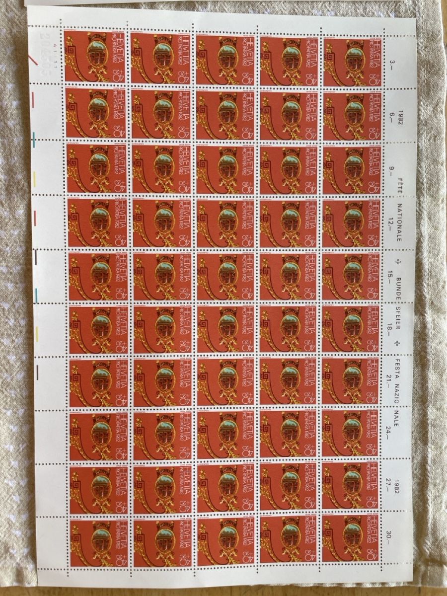 Alle Briefmarken: Timbres neuf pro patria 1982 – Neu und originalverpackt aus Geneve von HelloNico 2