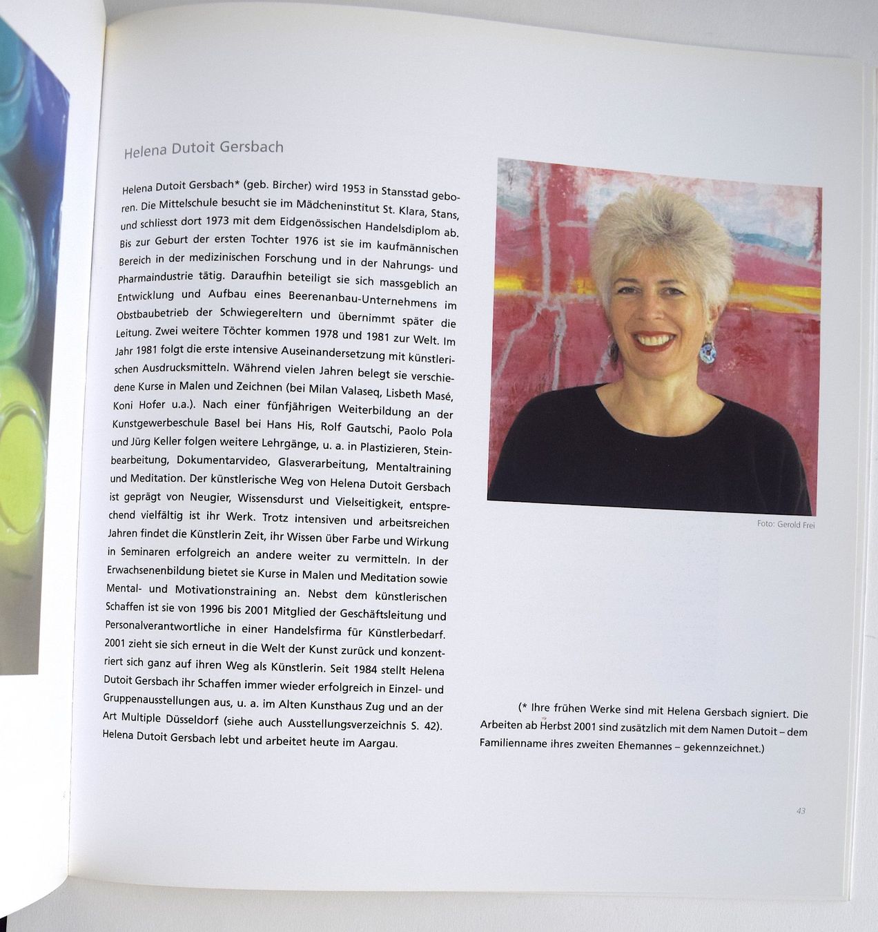Bücher: Helena Dutoit Gersbach Edition Braus 2004 Hirschthal Argau – Neu (gemäss Beschreibung) aus Zürich von Kunstvoll 7