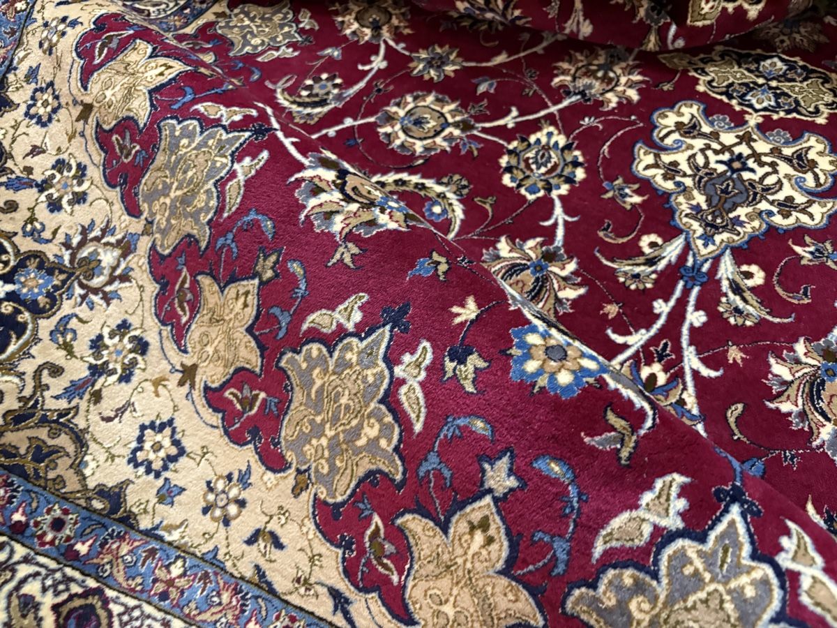 Tapis: Luxus Seidenteppich Isfahan - Perserteppich – D'occasion à Bennau par Mayer_Carpets 7