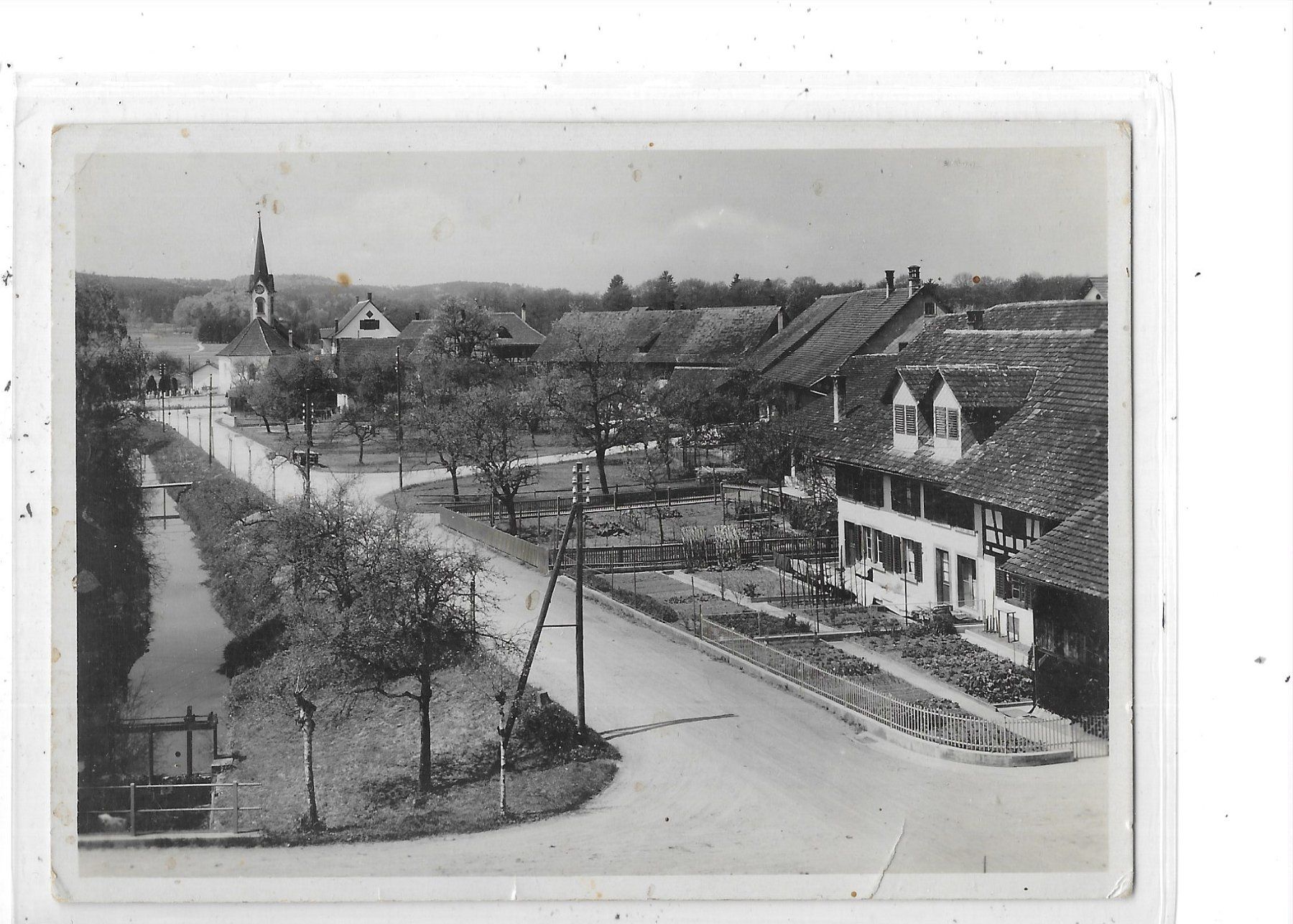 Cartoline postali: ZH Rickenbach 1932 Strassenpartie – Usato da Schocherswil venduto da Wilare