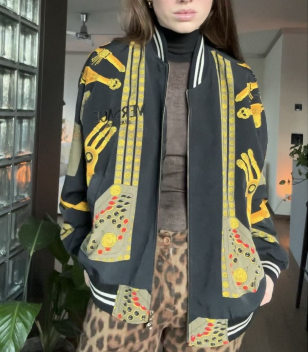 Versace Giacche: Versace seiden bomber – Usato da Zürich venduto da cestandrina 1