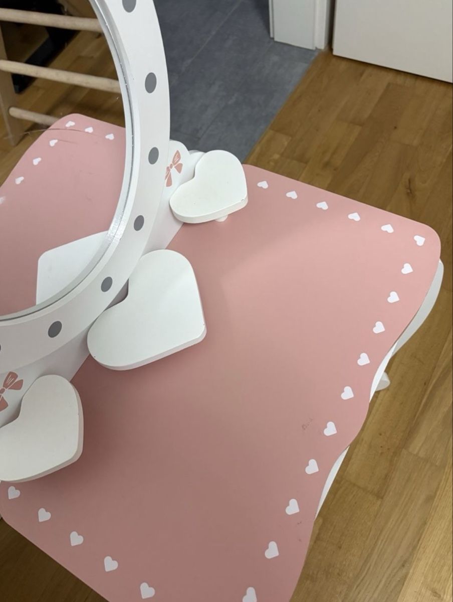 Tavoli da trucco: Kindersminktisch, mit Spiegel und Hocker – Nuovo (secondo la descrizione) da Mülligen venduto da fashion_it 2