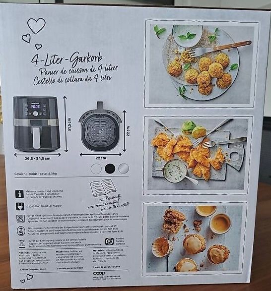 Betty Bossi Elettrodomestici da cucina: Betti Bossi Heissluft-Fritteuse – Nuovo e nell'imballaggio originale da Fahrwangen venduto da Hotroad61 3