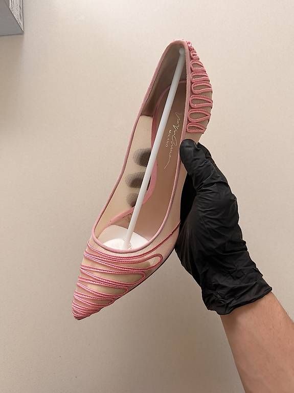 Scarpe da donna: Giorgio Armani décolleté rosa mesh  – Usato da Paradiso venduto da AlessioGuarnieri 1