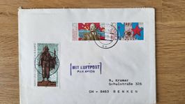 DDR Brief mit Sondermarken, Luftpost Rarität, Sammlerstück!