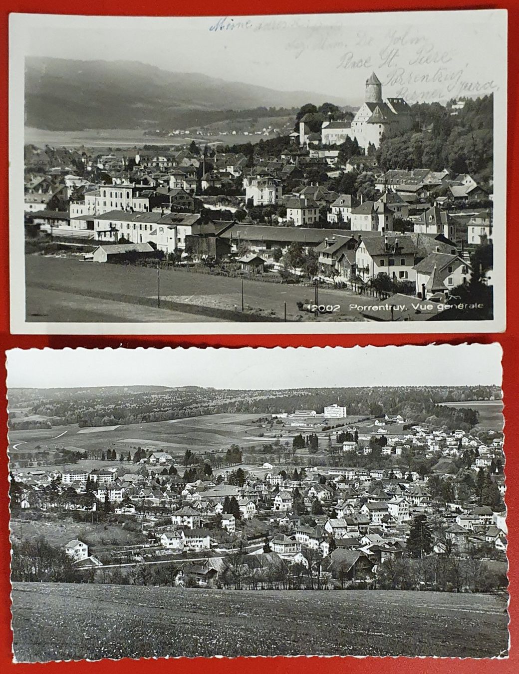 Cartoline postali: Porrentruy  - Vue Générale – Usato da Kreuzlingen venduto da Rschweiz1