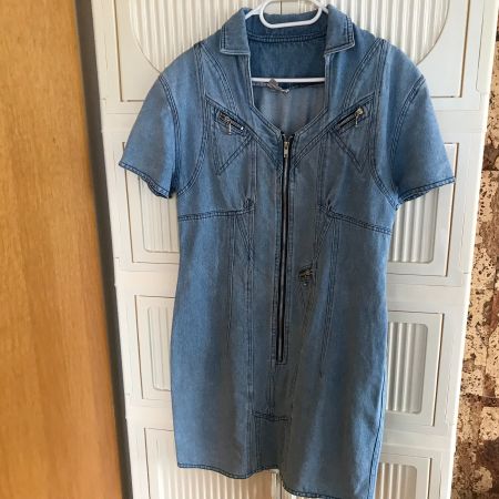Sommer Jeanskleid mit Reissverschluss,Top Zustand