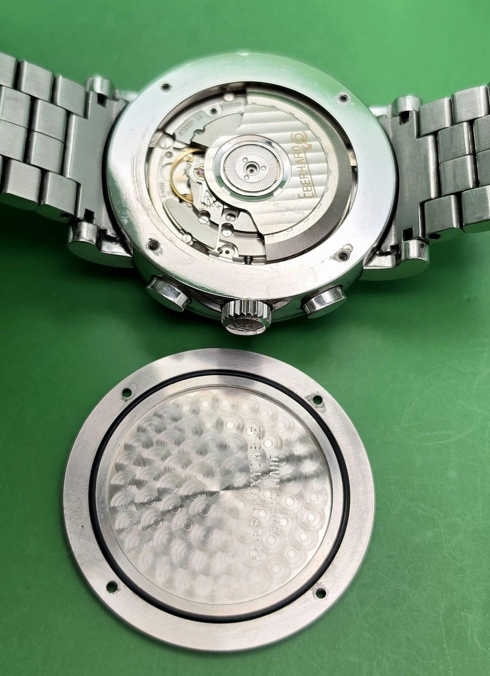 Eberhard & Co. Uhren: EBERHARD & Co CHRONO 4 AUTOMATIC CHRONOGRAPH  HERRE MEGA RAR – Gebraucht aus Neftenbach von Taschen-Uhren 3