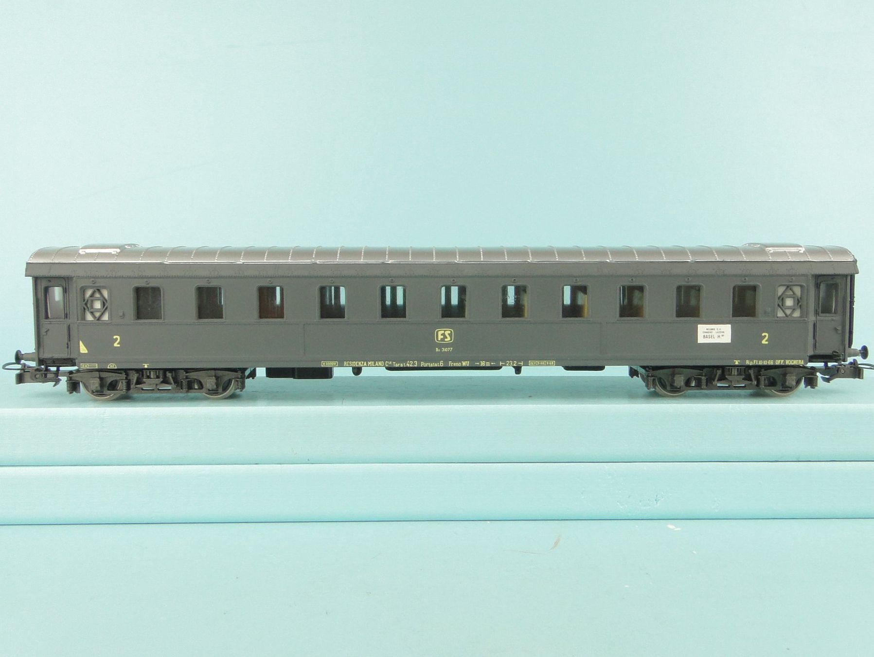 Rivarossi Modellini di ferrovie: Rivarossi H0 FS 31077 Carrozza 2 Kl. – Usato da Bülach venduto da cann11 3