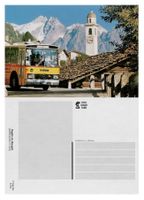 Soglio Bergell Bregaglia Maloja Postauto Mercedes Tüscher