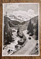 Julier-Strasse bei Bivio, Oldtimer 1949