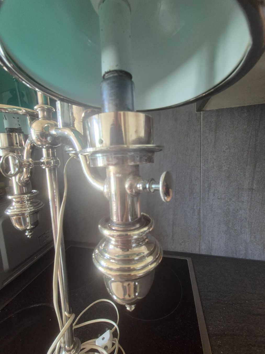 Lampade: Rare Brasse Student Lamp C.1910 – Usato da Essertes venduto da onezoneplay 9