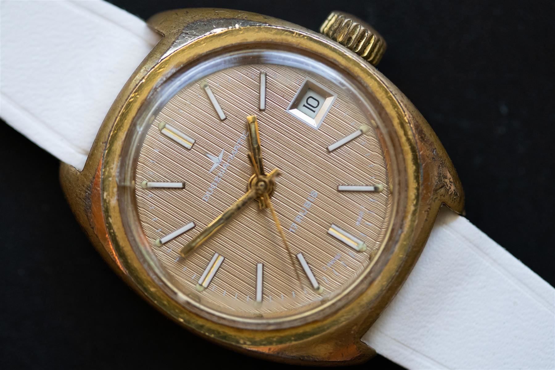 Dugena Orologi: Dugena-Matic Date Automatic Damenuhr / Markenuhr  -7M – Usato da Zürich venduto da papsas
