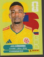 FIFA WORLD CUP 2026 Panini Sticker COL 18 JHON CORDOBA