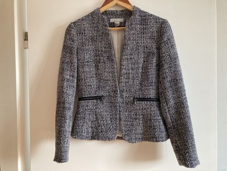 Blazer Jacke H&M Grösse 36 weiss blau